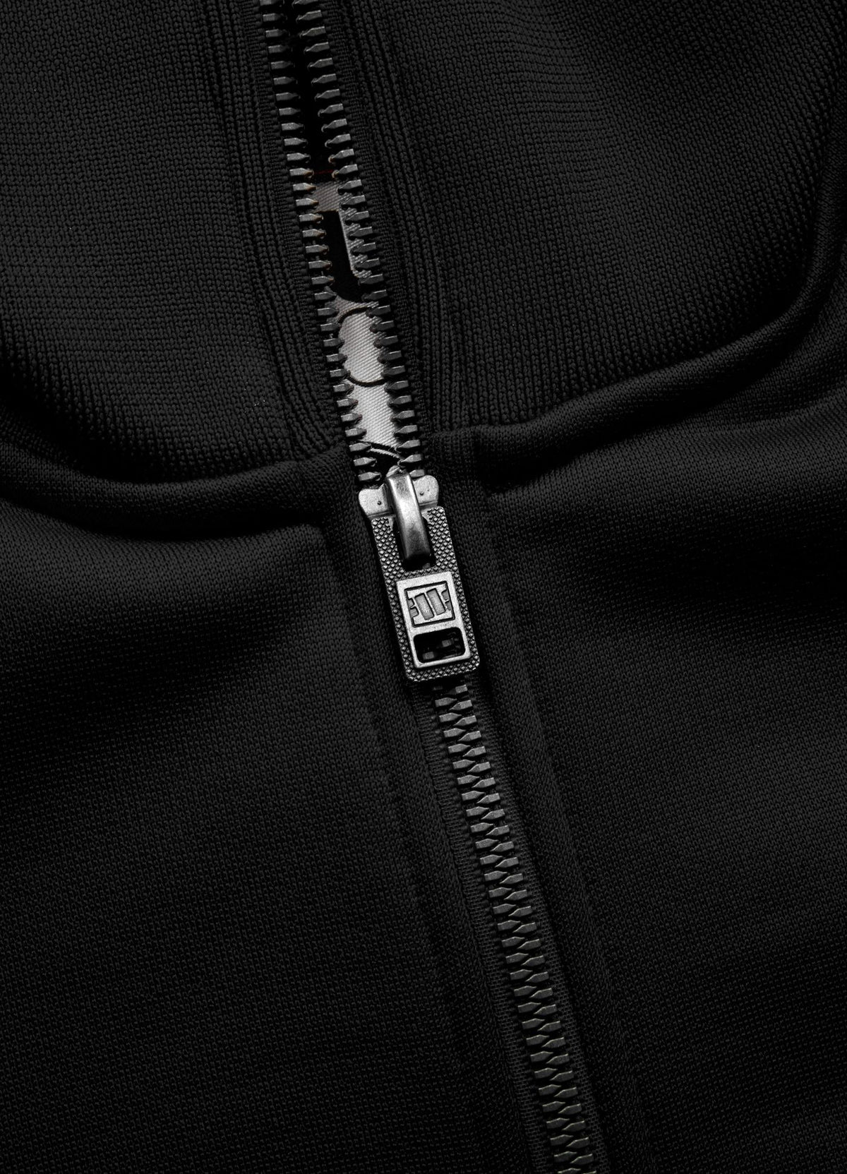 Men's Sweatjacket Oldschool Tape Logo - Black