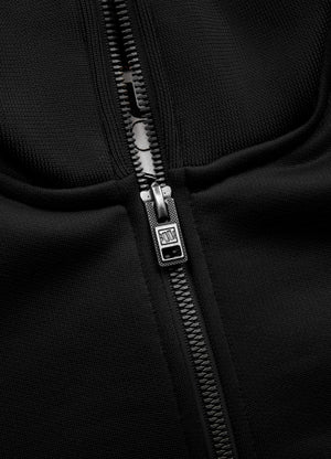 Men's Sweatjacket Oldschool Tape Logo - Black