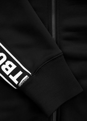 Men's Sweatjacket Oldschool Tape Logo - Black