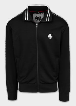 Men's Sweatjacket Oldschool Tape Logo - Black