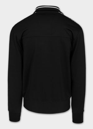 Men's Sweatjacket Oldschool Tape Logo - Black