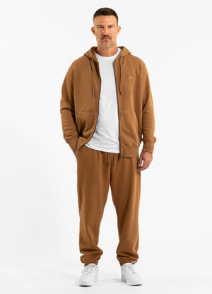 Men's Zip-up hoodie Washed Lancaster II - Honey yellow