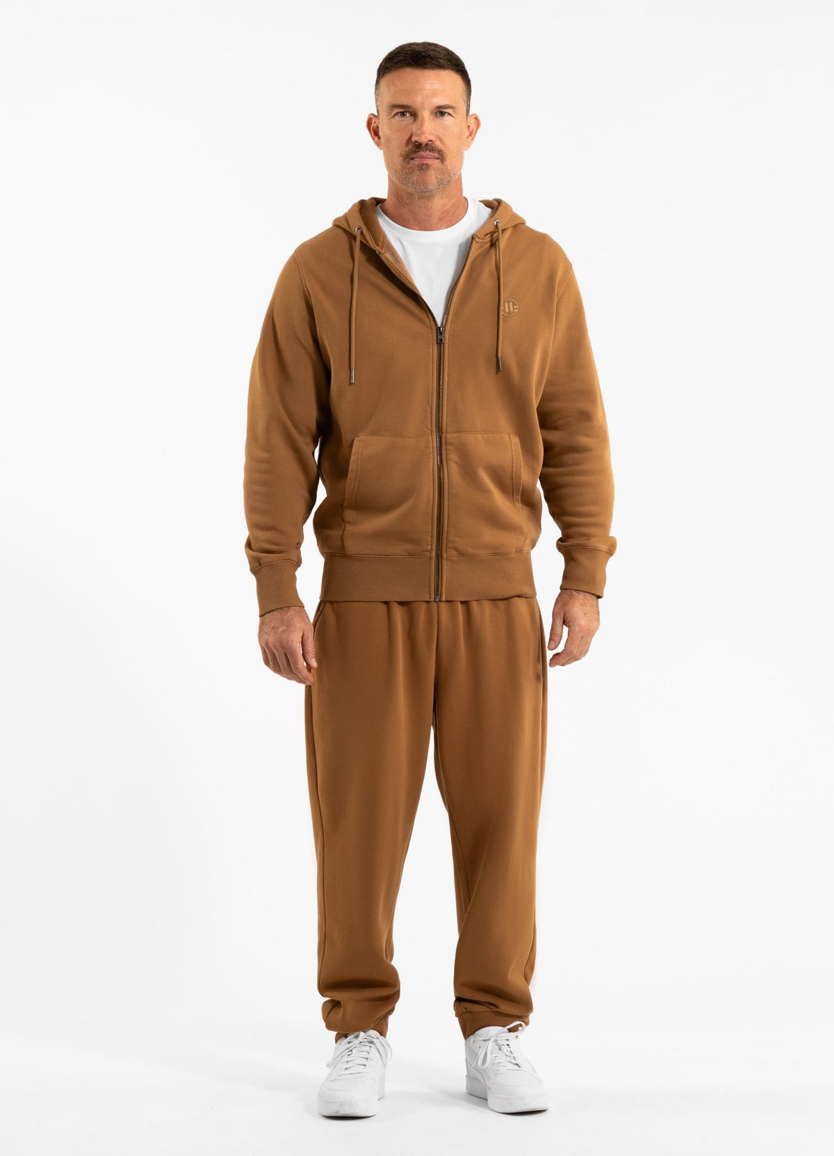 Men's Zip-up hoodie Washed Lancaster II - Honey yellow