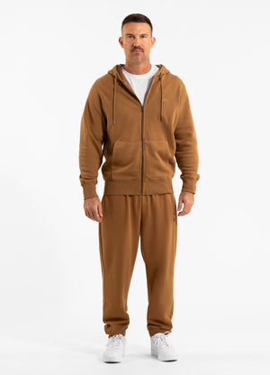 Men's Zip-up hoodie Washed Lancaster II - Honey yellow