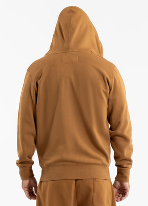 Men's Zip-up hoodie Washed Lancaster II - Honey yellow