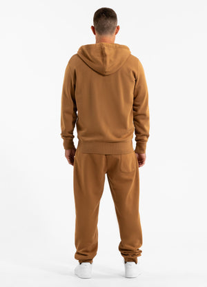 Men's Zip-up hoodie Washed Lancaster II - Honey yellow