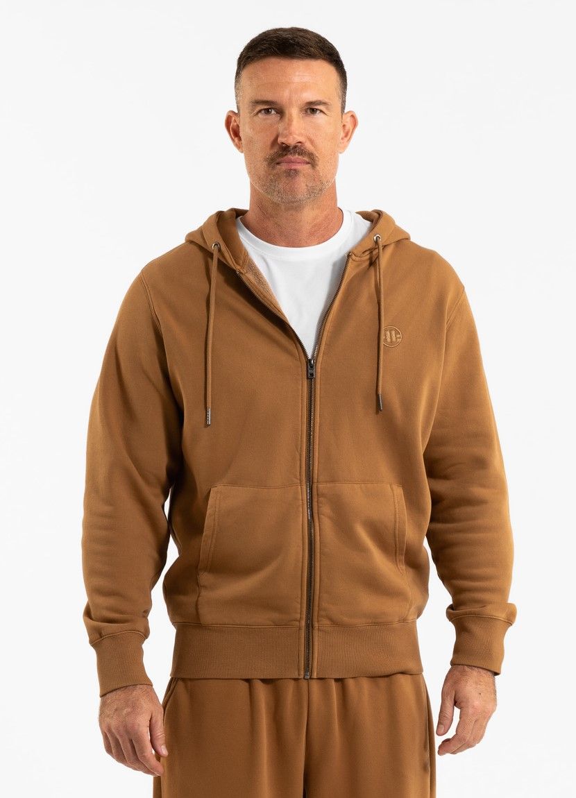 Men's Zip-up hoodie Washed Lancaster II - Honey yellow