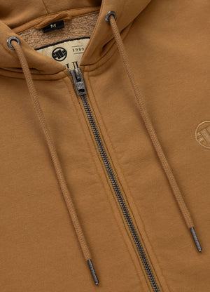 Men's Zip-up hoodie Washed Lancaster II - Honey yellow
