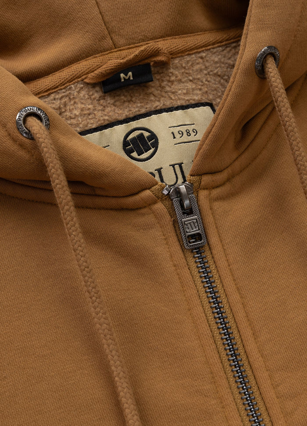 Men's Zip-up hoodie Washed Lancaster II - Honey yellow