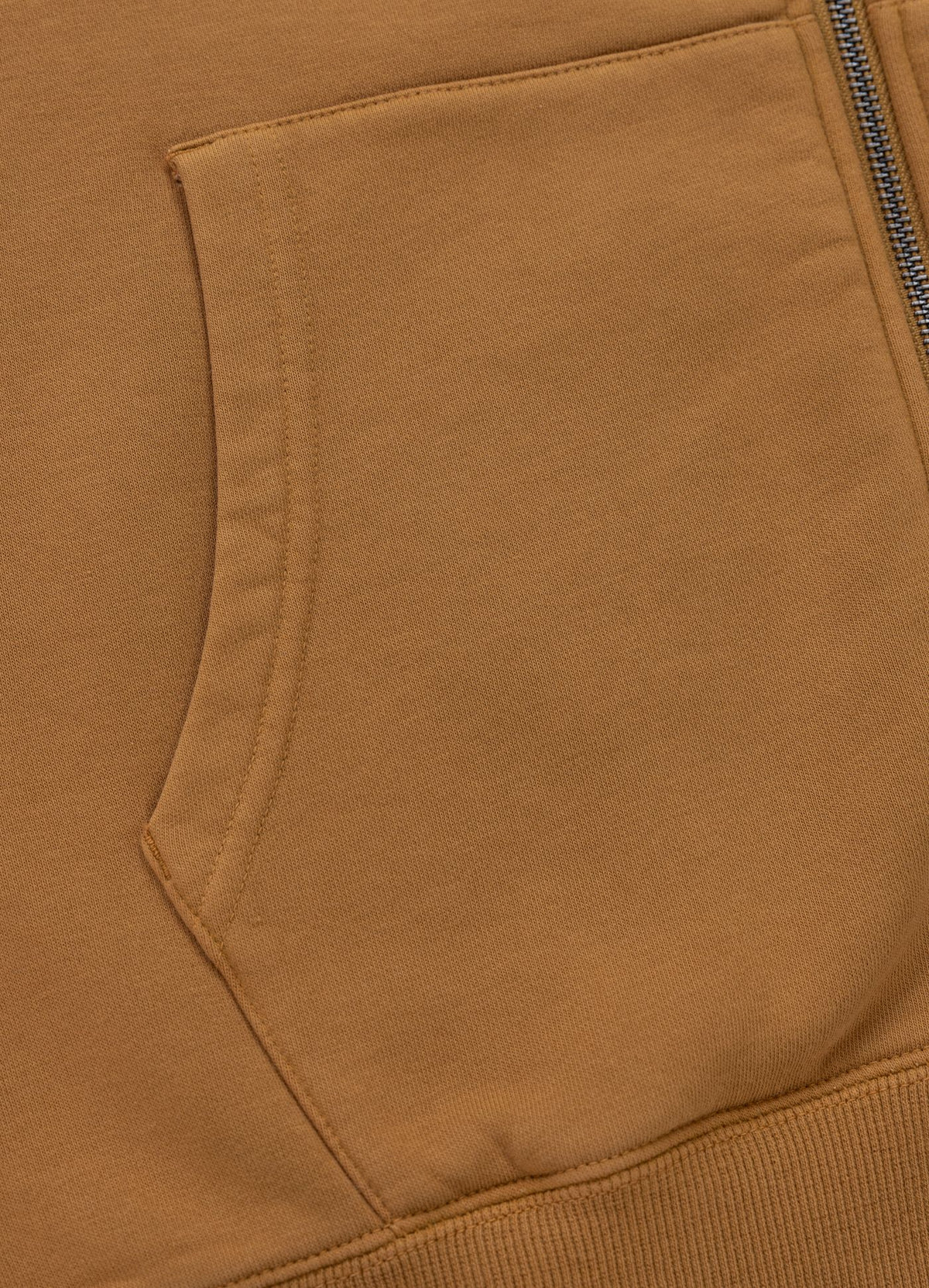Men's Zip-up hoodie Washed Lancaster II - Honey yellow