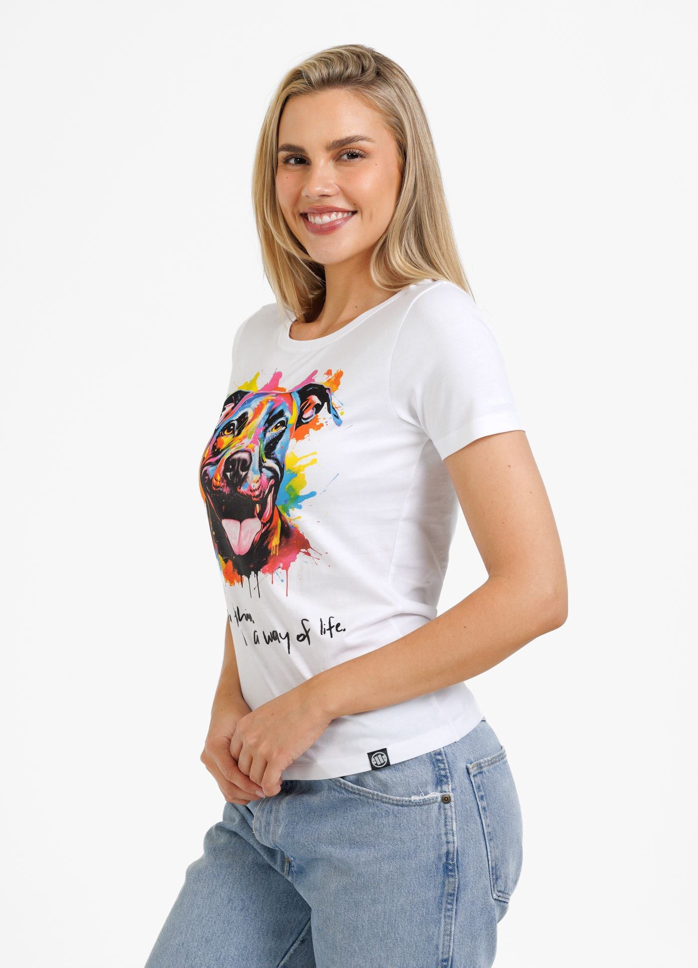 Frauen T-Shirt Watercolor - Weiß