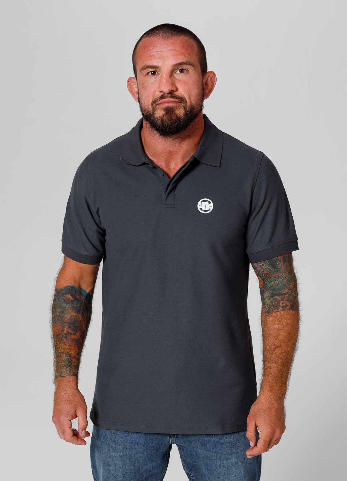 Men's Polo shirt Pique Rockey - Graphite