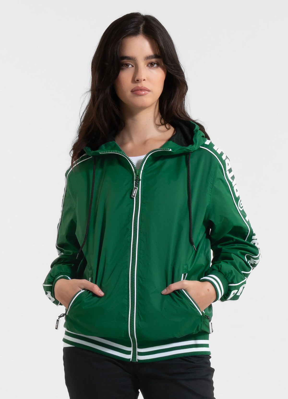Women's hooded jacket WHITEWOOD - Green