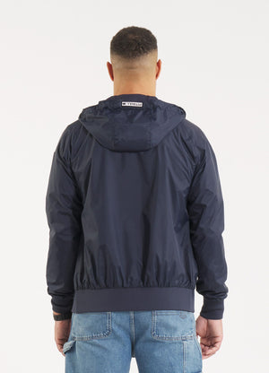 Men's hooded jacket Athletic Logo - Navy