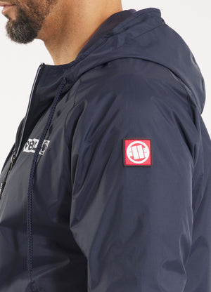 Men's hooded jacket Athletic Logo - Navy