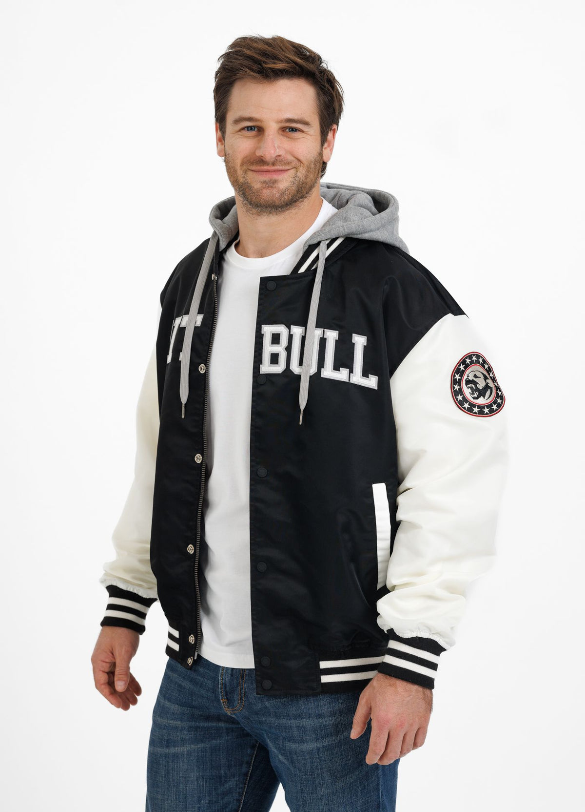 Men's hooded jacket Falcon Ridge - Black