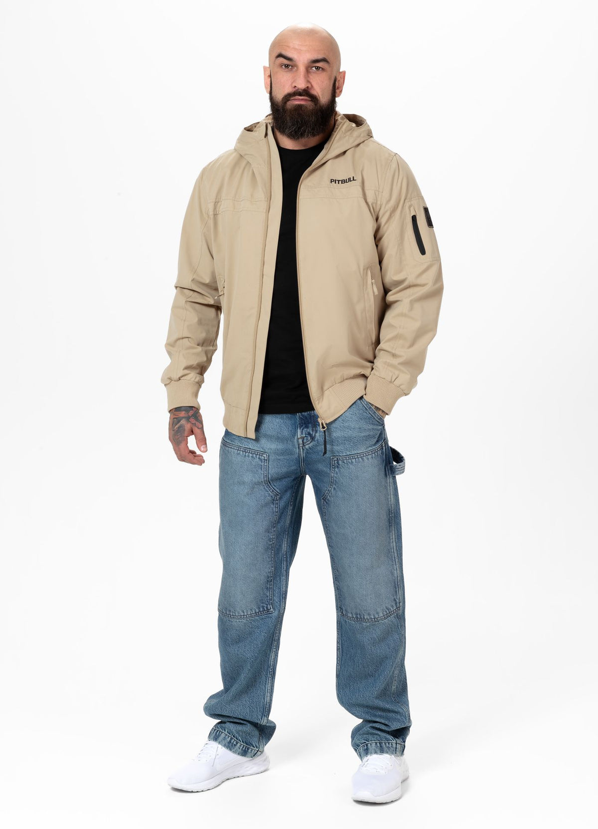 Men's hooded jacket Longwood - Sand