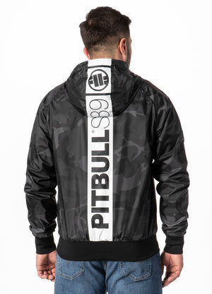 Men's hooded jacket Athletic Hilltop - All Black Camo