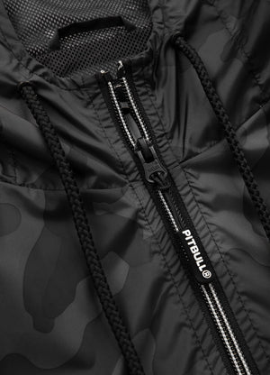 Men's hooded jacket Athletic Hilltop - All Black Camo