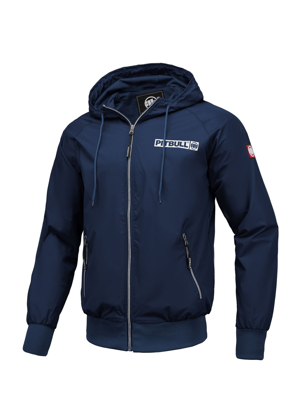 Men's hooded jacket Athletic Logo - Navy