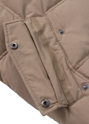 Men's winter hooded jacket Burnt