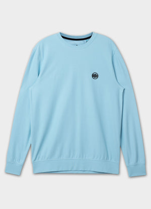 Men's Longsleeve Pique Rockey - Light blue