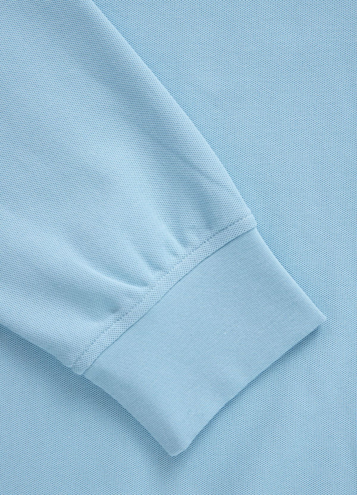 Men's Longsleeve Pique Rockey - Light blue