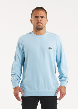 Men's Longsleeve Pique Rockey - Light blue