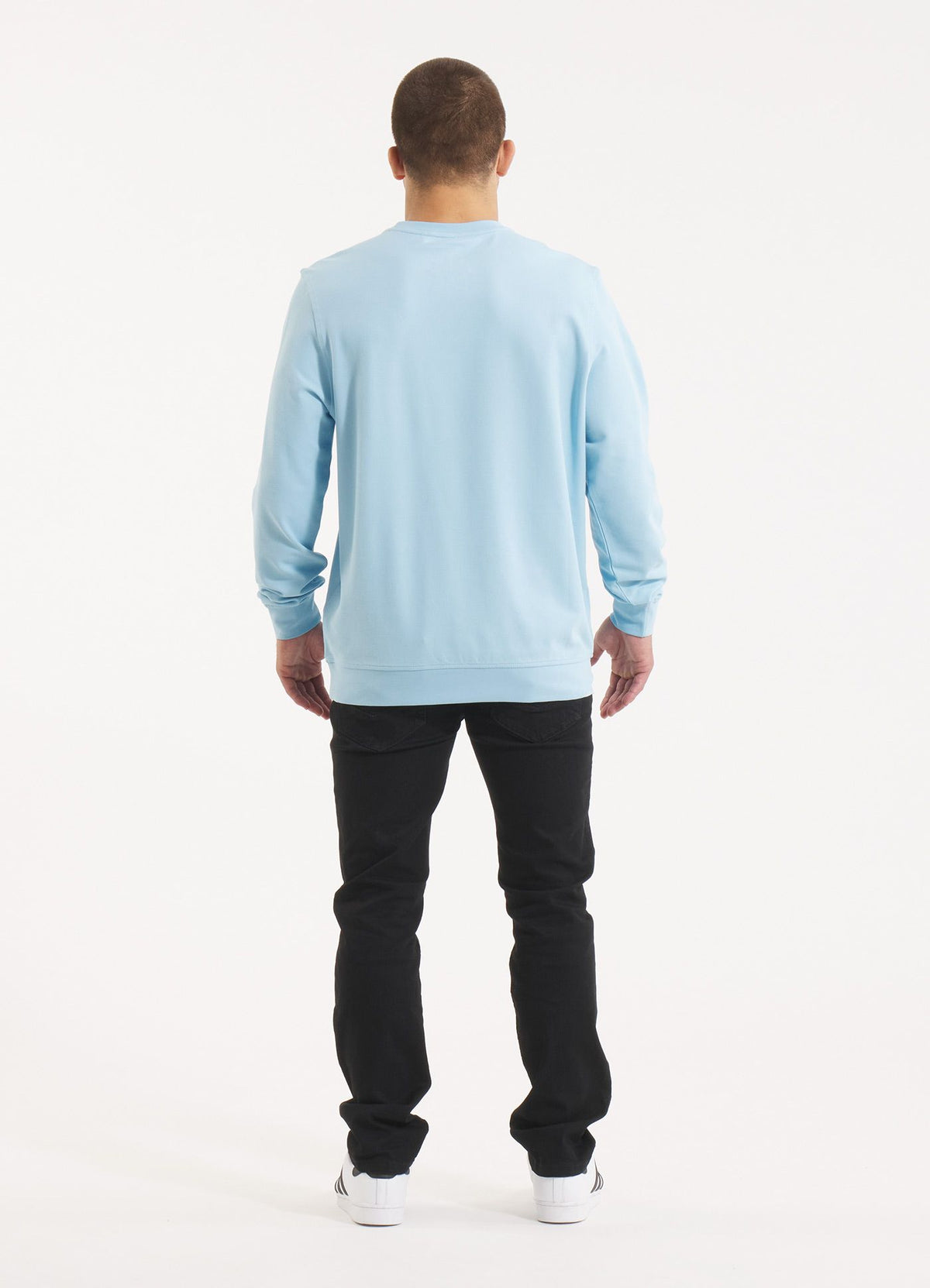 Men's Longsleeve Pique Rockey - Light blue