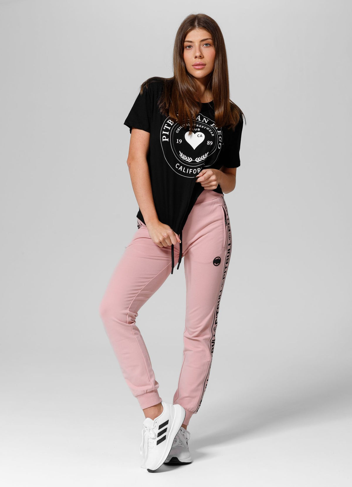 Women's sweatpants French Terry Judith - Pink